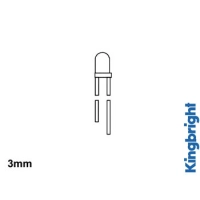 3mm standardLED lamp; roheline, hajutatud