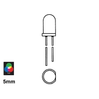 5 mm RGB sisemise programmiga vilkuv LED