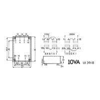 LOW PROFILE TRANSFORMER 10VA 2 x 24V / 2 x 0.208A