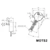 Sammumootor:  12VDC 60mA (nurk 7.5° / 85 astet)