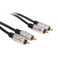 2 x RCA AUDIO pistik - 2 x RCA AUDIO pistik / STANDARD / 5.0 m / M-M / kullatud