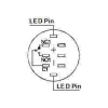 ROUND METAL PUSH BUTTON SPDT 1NO 1NC - WHITE RING