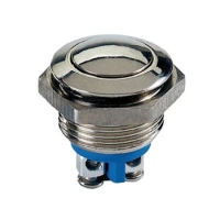 ROUND STAINLESS STEEL PUSH BUTTON SPDT 1NO 1NC