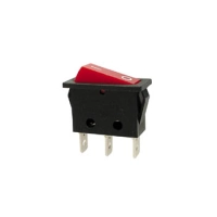 POWER ROCKER SWITCH 10A-250V SPST ON-OFF - WITH RED NEON LIGHT