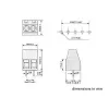 SCREW CONNECTOR PRINT, 2 POLES, CLAMPING TYPE, 5mm PITCH