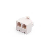 6P4C DUPLEX COUPLER - MALE TO 2 x FEMALE