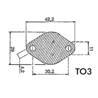 Soojustjuhtiv silikoonisolaator tüübile:  TO3