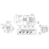 VERTICAL SUBMINIATURE TOGGLE SWITCH DPDT ON-OFF-ON