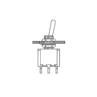 VERTICAL TOGGLE SWITCH 3-WAY SPDT ON-ON-ON