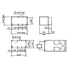 DIL relee: 1A/30VDC-125VAC 2 x inverterit, 6Vdc