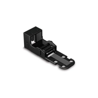 Kaabli klamber - FOR 2-CONDUCTOR TERMINAL BLOCKS - 221 SERIES - 4 mm² - WITH SNAP-IN MOUNTING FOOT FOR HORIZONTAL MOUNTING - BLACK