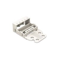 Kaabli klamber - FOR 5-CONDUCTOR TERMINAL BLOCKS - 221 SERIES - 4 mm² - WITH SNAP-IN MOUNTING FOOT FOR VERTICAL MOUNTING - WHITE