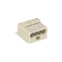 MICRO-konnektor: JUNCTION AND DISTRIBUTION CONNECTORS 4-CONDUCTOR TERMINAL BLOCK, LIGHT GREY