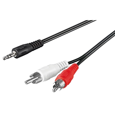 Audio Cable AUX Adapter, 3.5 mm Male to Stereo RCA Male