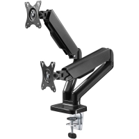 Double Monitor Mount with Gas Spring, black