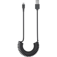 Micro-USB Charging and Sync Cable, Spiral Cable