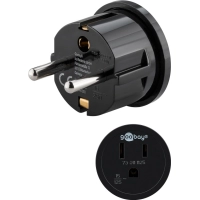 Mains Adapter US/Japan, Black