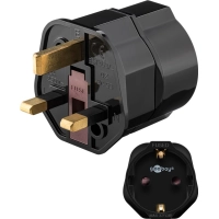 Mains Adapter UK, Black