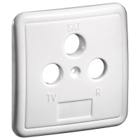 3-hole Cover Plate for Antenna Wall Sockets