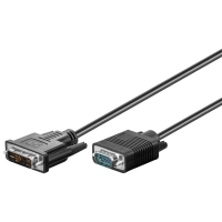 DVI-A/VGA Full HD Cable, nickel-plated