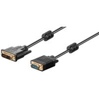 DVI-A/VGA Full HD Cable, gold-plated