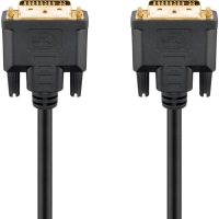 DVI-I Full HD Cable Dual Link, gold-plated