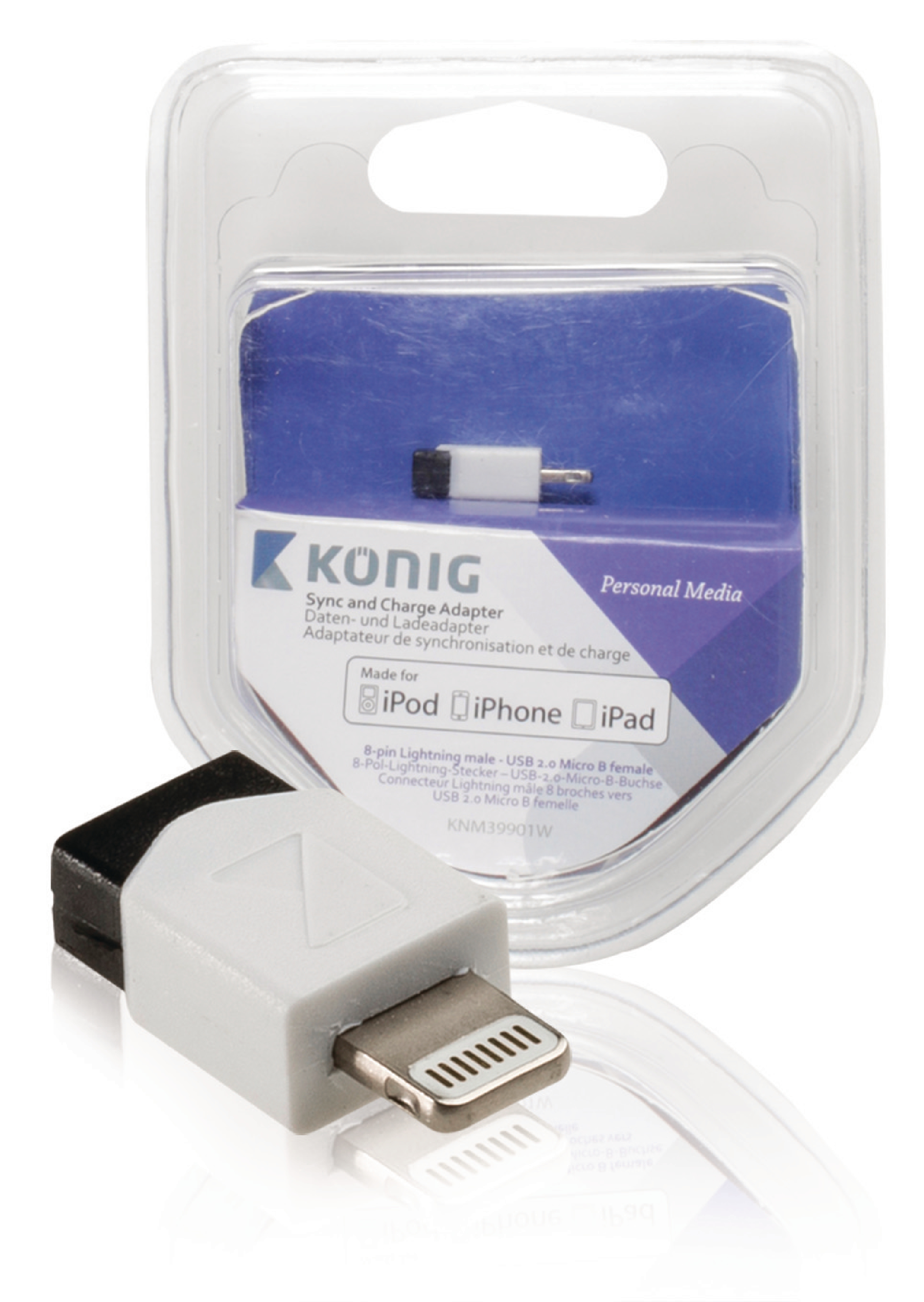 Lightning Adapter Apple Lightning - Usb Micro B Female White, König -  Oomipood